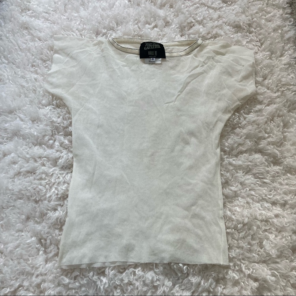 jean paul gaultier mesh top